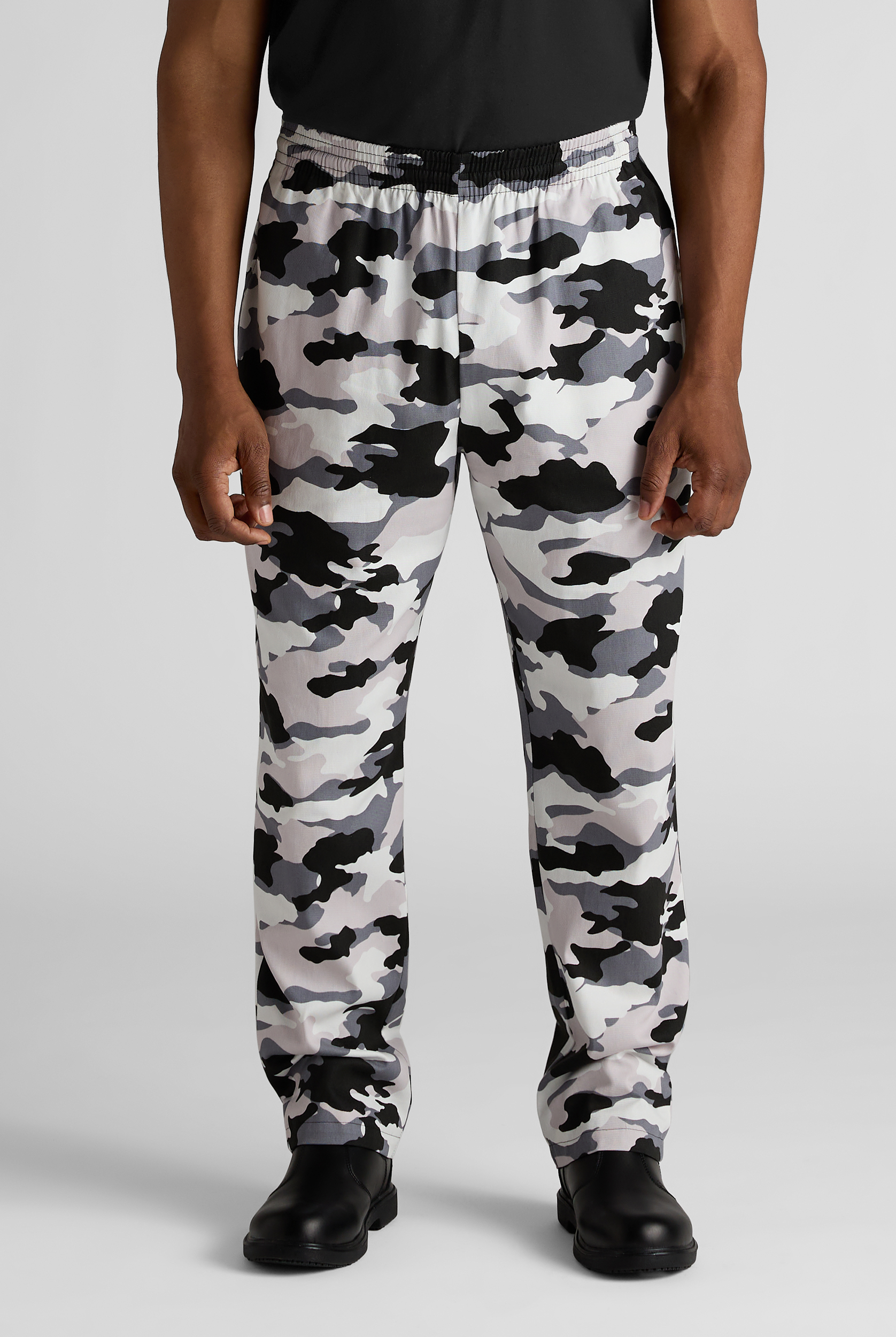 UA CHEF&trade; Camo Pewter Men's 4-Pocket Baggy Printed Chef Pants