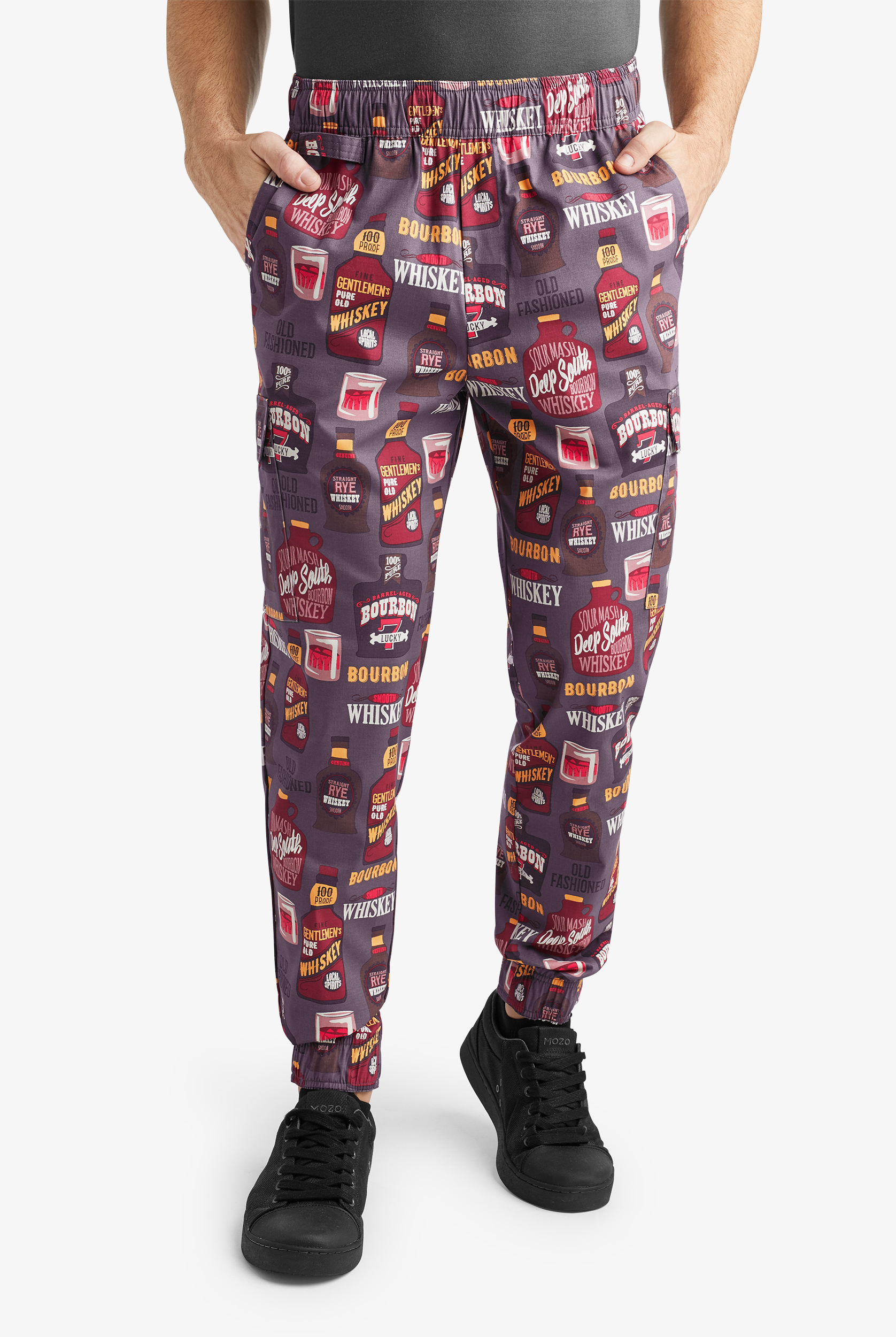 CHEF 360 Bourbon & Whiskey Men's 7-Pocket Stretch Cargo Jogger