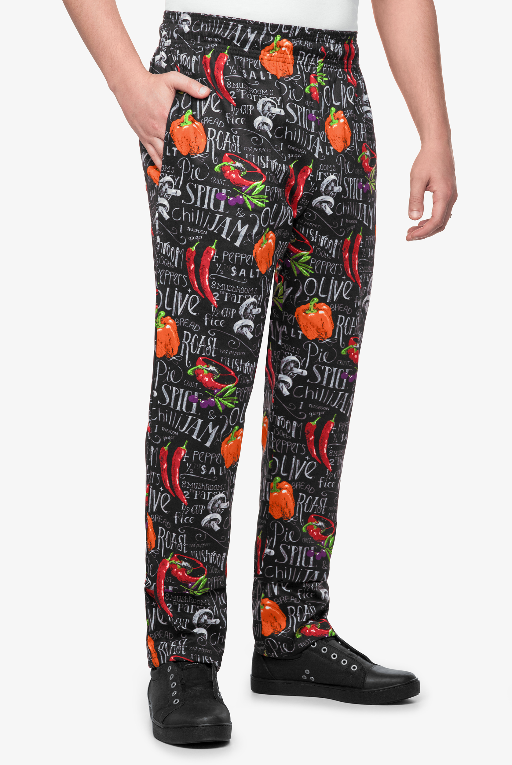 UA CHEF&trade; Chalkboard Men's 4-Pocket Baggy Printed Chef Pants
