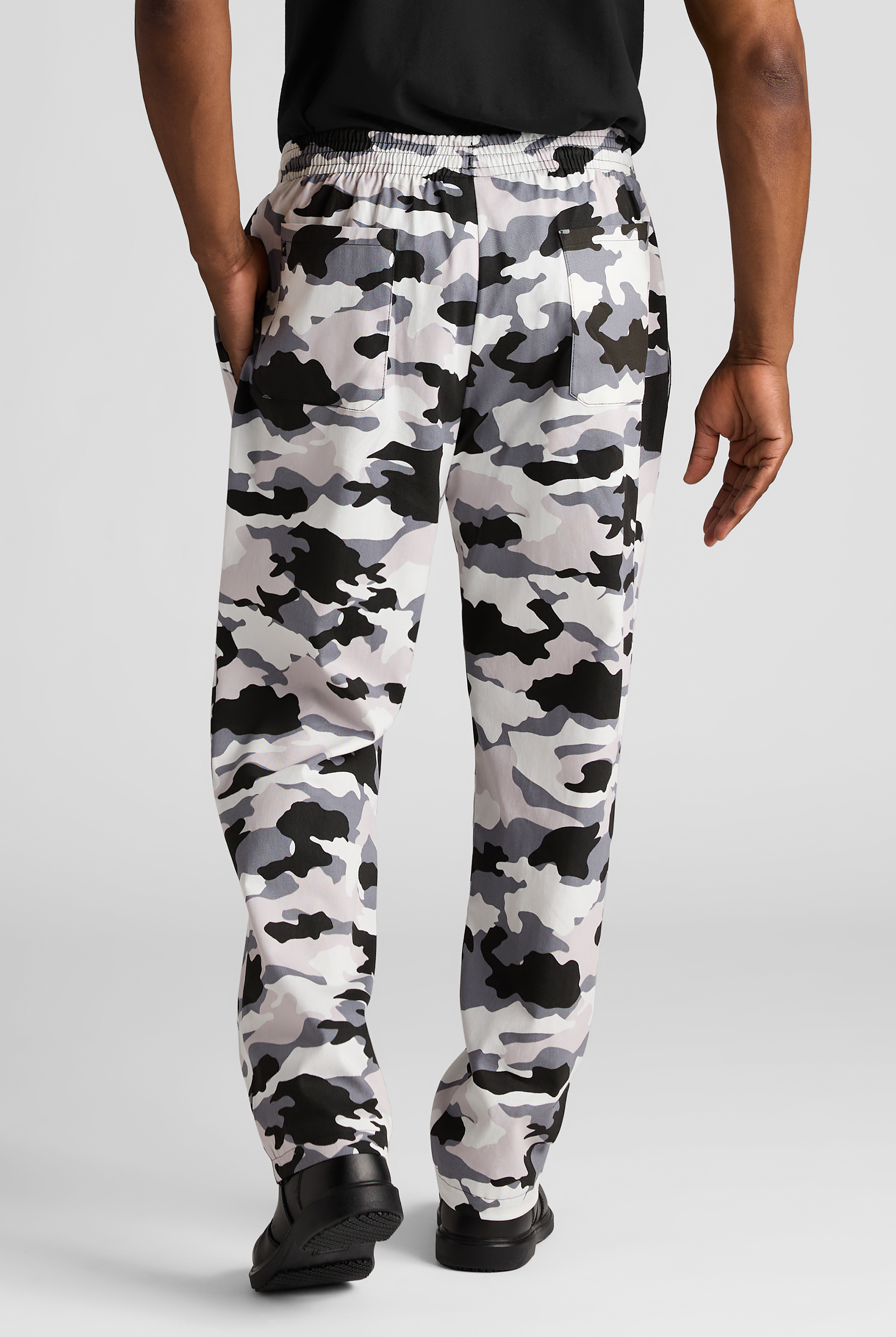UA CHEF&trade; Camo Pewter Men's 4-Pocket Baggy Printed Chef Pants