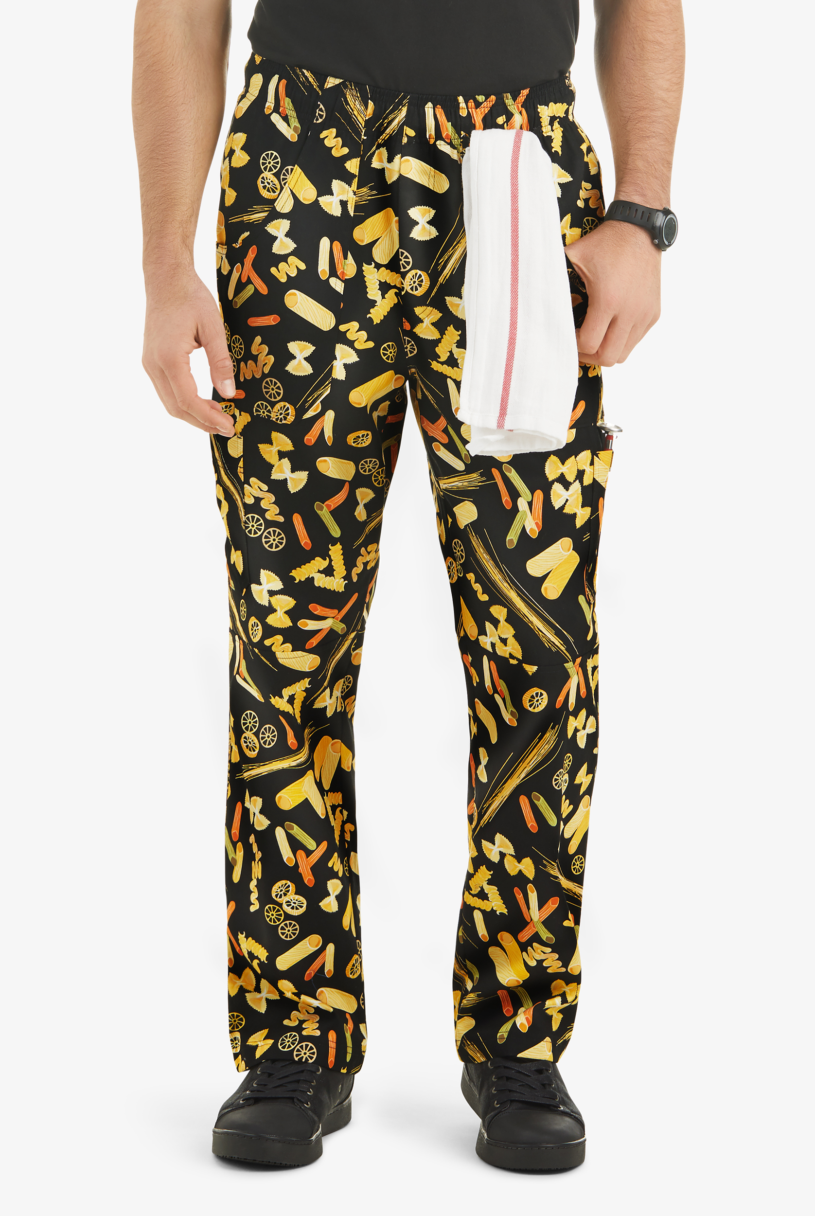 UA CHEF&trade; Pasta Al Dente Men's 7-Pocket Printed Cargo Chef Pants