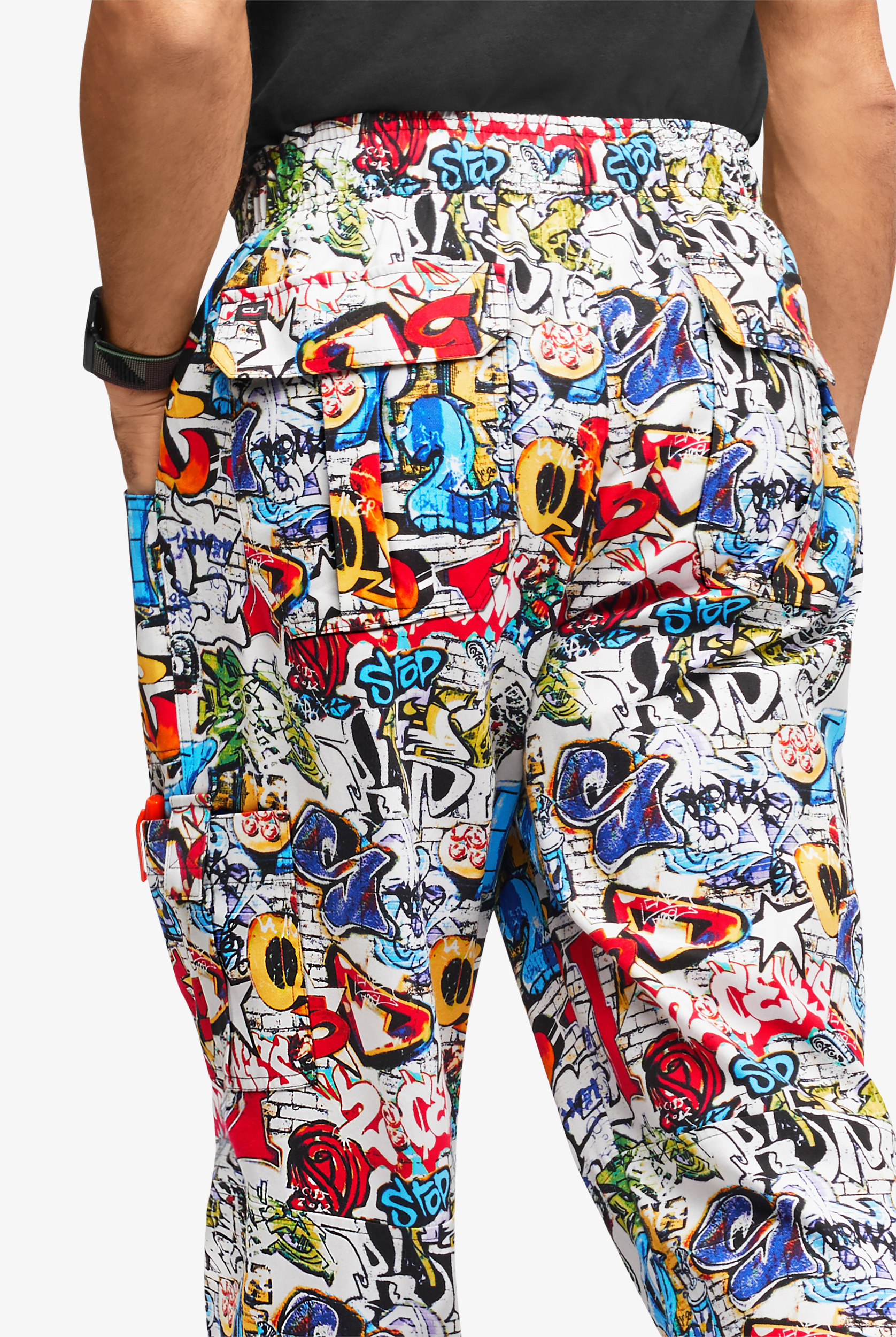 UA CHEF&trade; Graffiti Men's 7-Pocket Printed Cargo Chef Pants