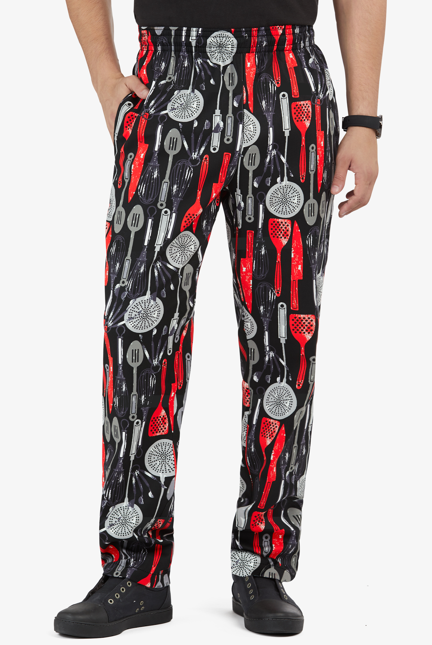 UA CHEF&trade; Chef Essentials  Men's 4-Pocket Baggy Printed Chef Pants
