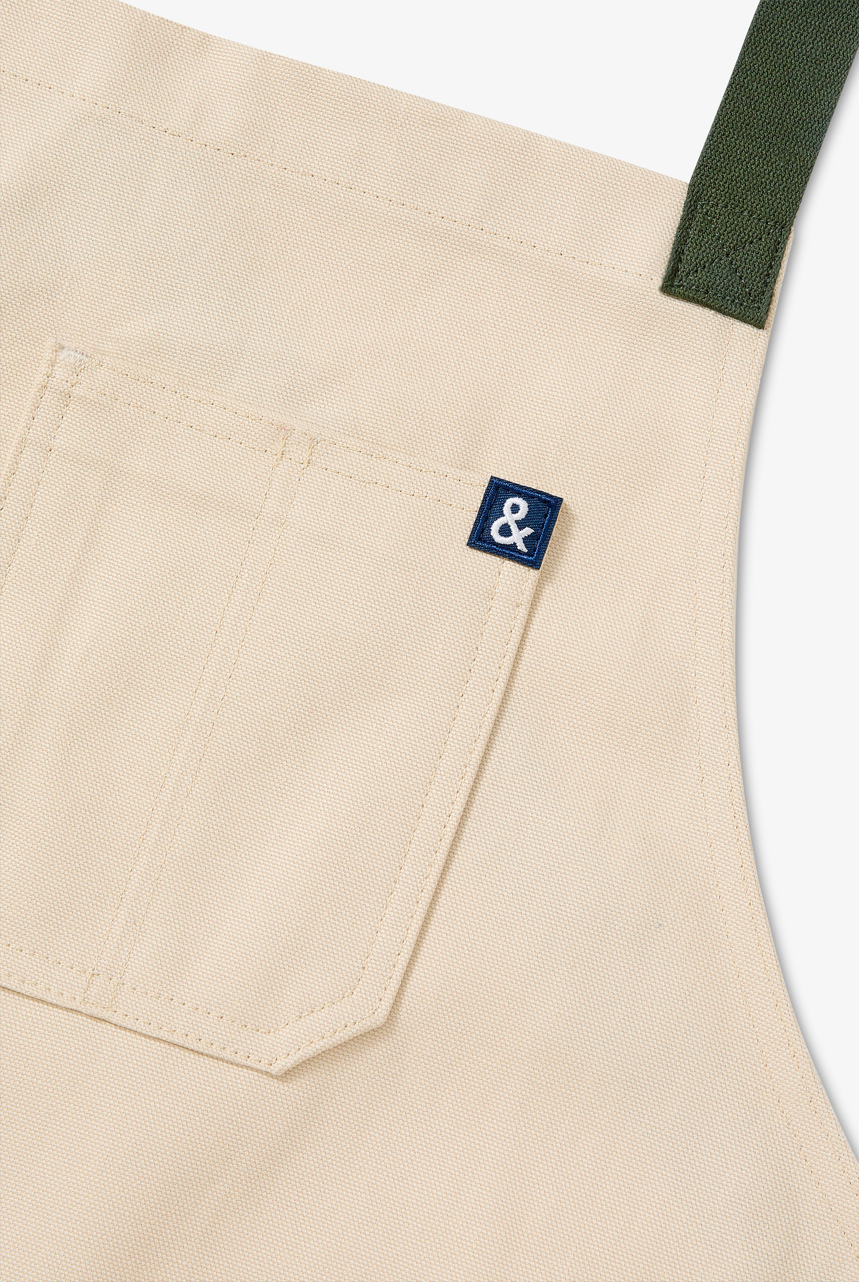 Hedley & Bennett Grembiule Chef Crossback Blu Notte Con 3 Tasche In Cotone Twill 226g