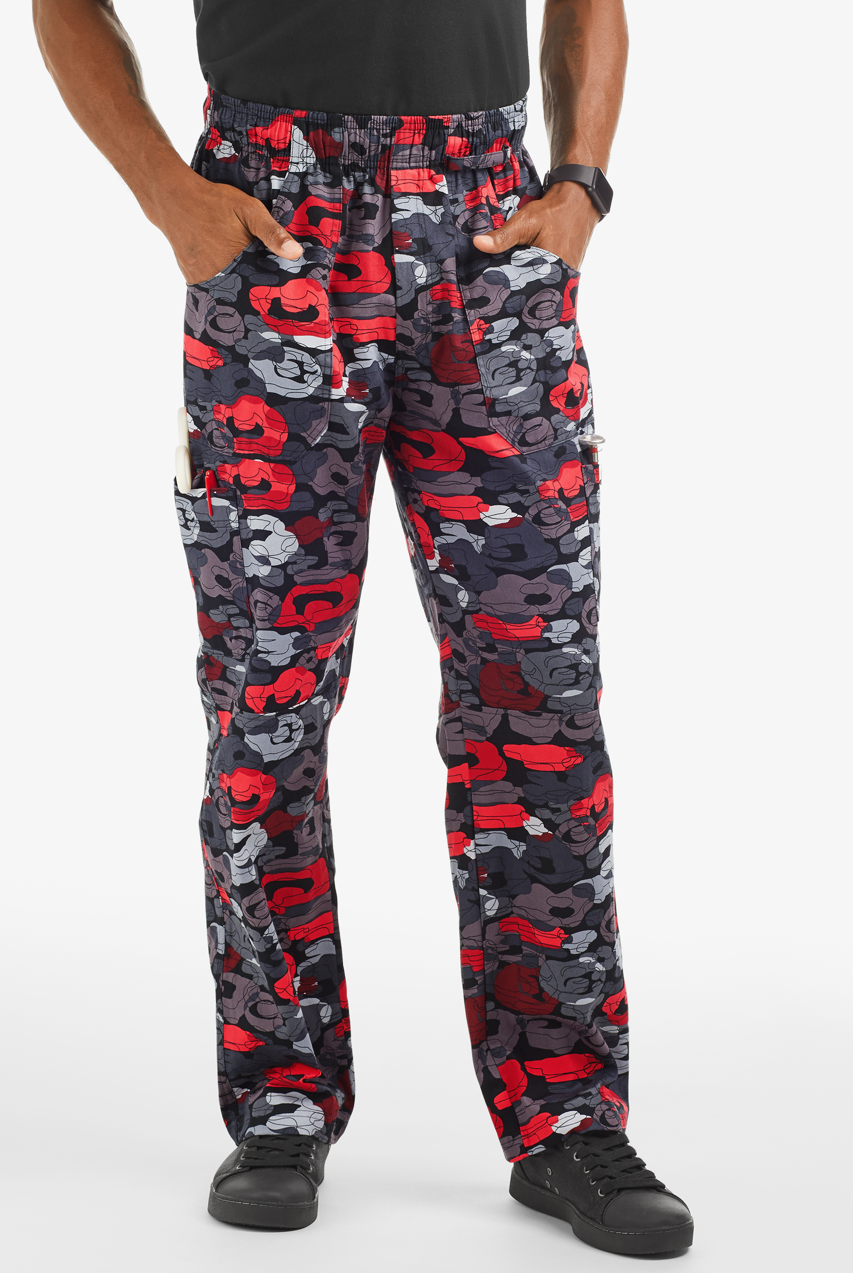 UA CHEF&trade; Urban Camo Men's 7-Pocket Printed Cargo Chef Pants