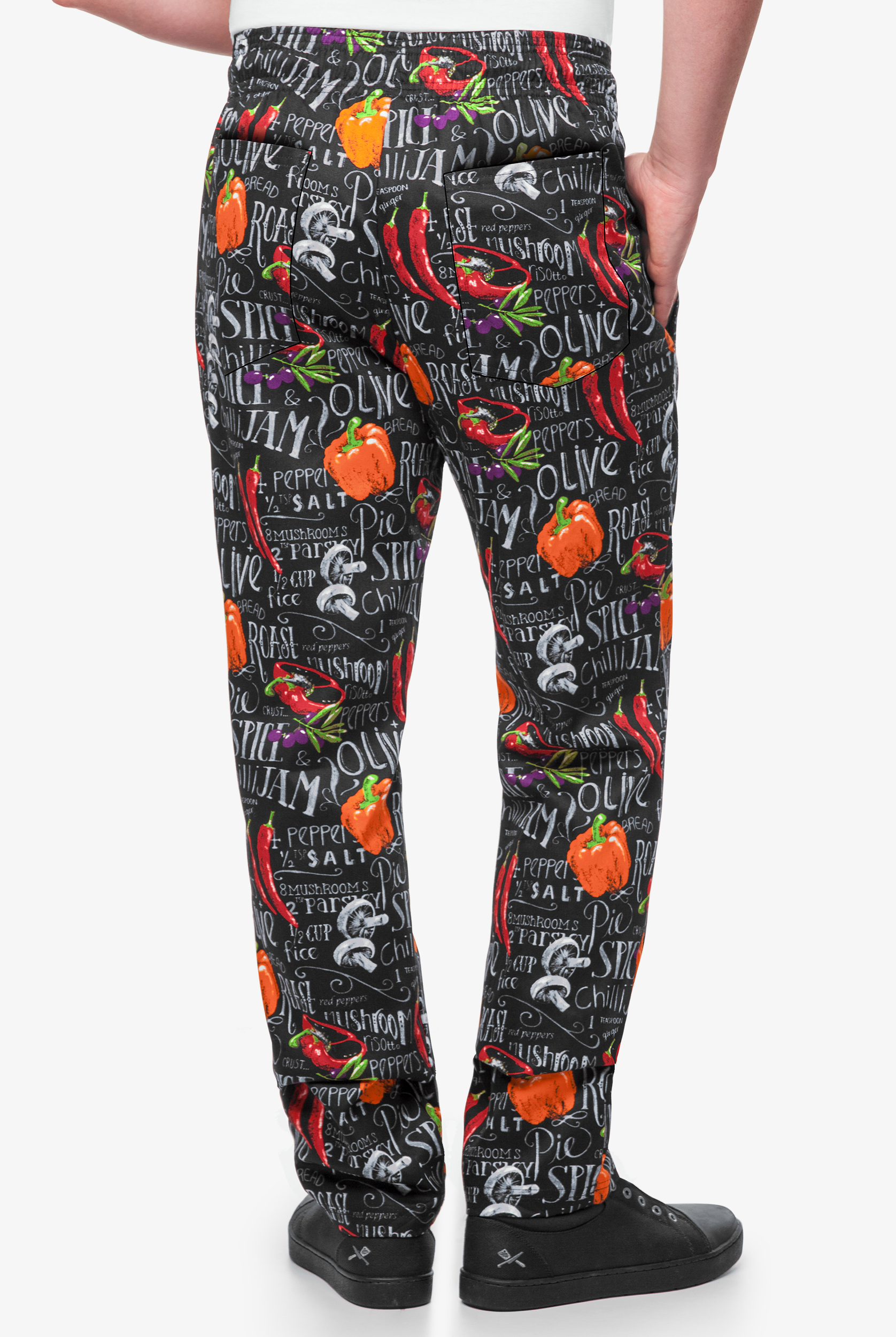 UA CHEF&trade; Chalkboard Men's 4-Pocket Baggy Printed Chef Pants